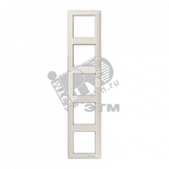 Рамка 5 постов слоновая кость Рамка 5 постов слоновая кость