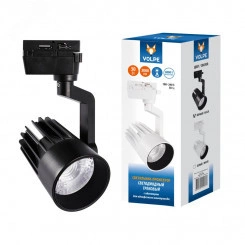 Светильник-прожектор ULB-Q274 30W/4000К BLACK светодиодный трековый 3000 Лм Белый свет (4000К) Корпус черный ТМ Volpe