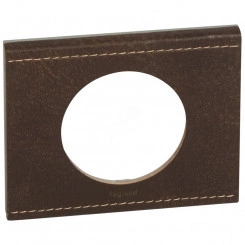 Рамка 1 пост коричневая текстурная кожа Рамка 1 пост коричневая текстурная кожа