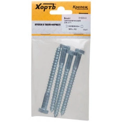 Шуруп DIN571 8х90 сантехнический, шестигранная головка (4шт) Шуруп DIN571 8х90 сантехнический, шестигранная головка (4шт)