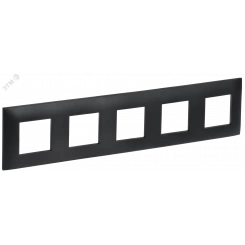 SKANDY Рамка 5-местная SK-F05Bl черный IEK