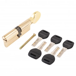 Механизм цилиндровый для врезных замков, АЛЛЮР HD FG 90-5К BP(35x10x45G) золото (латунь) Механизм цилиндровый для врезных замков, АЛЛЮР HD FG 90-5К BP(35x10x45G) золото (латунь)