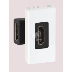 Разъем HDMI 22.5х45мм (мама-мама) алюминий