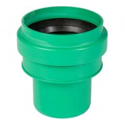 Переход ПП на гладкий конец бетонной трубы с уплотнением для наружной канализации 110 мм