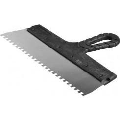 Шпатель ''Мастер'' ФАСАДНЫЙ, нержавеющее полотно, 300мм, зуб 6х6мм Шпатель ''Мастер'' ФАСАДНЫЙ, нержавеющее полотно, 300мм, зуб 6х6мм