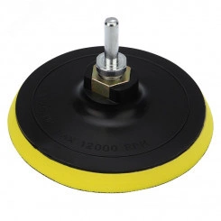 Насадка для дрели и УШМ с липучкой, адаптер, 125 мм,10 мм, мягкая Насадка для дрели и УШМ с липучкой, адаптер, 125 мм,10 мм, мягкая