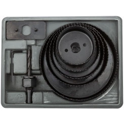 Пилы круговые набор 5 шт (64, 76, 89, 102, 127 мм) в кейсе Пилы круговые набор 5 шт (64, 76, 89, 102, 127 мм) в кейсе