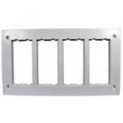 Connect Рамка на 4 S-модуля к монт.коробке SBM250, Сима Про, алюминий Connect Рамка на 4 S-модуля к монт.коробке SBM250, Сима Про, алюминий
