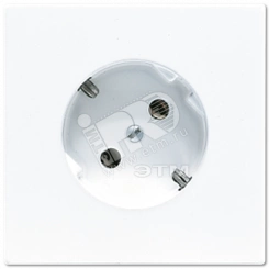 Розетка штепсельная SCHUKO 16A 250V с поворотом на 45 гр. белая