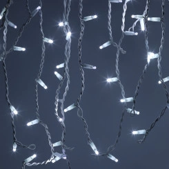 Светодиодная новогодняя гирлянда ERAPS-BK1 бахрома 0,7x2 м холодный белый свет 100 LED Светодиодная новогодняя гирлянда ERAPS-BK1 бахрома 0,7x2 м холодный белый свет 100 LED