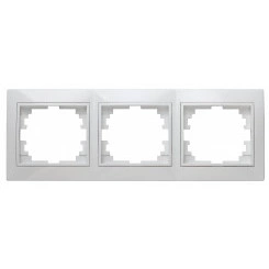 Рамка на 3 поста гор., СУ, Plano, белый, 1-503-01