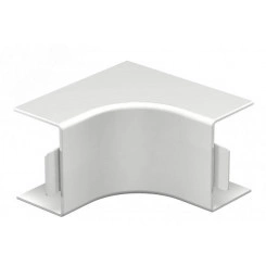 Крышка внутреннего угла кабельного канала WDK 40x60 мм (ПВХ,светло-серый) Крышка внутреннего угла кабельного канала WDK 40x60 мм (ПВХ,светло-серый)