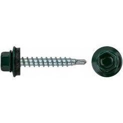 Шуруп кровельный 4,8х32 сверлоконечный (100шт) Шуруп кровельный 4,8х32 сверлоконечный (100шт)