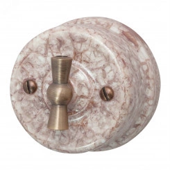 Выключатель Лизетта Перекрестный, керамика, цвет мрамор Выключатель Лизетта Перекрестный, керамика, цвет мрамор