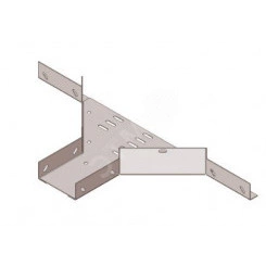 Отвод боковой лотковый замковый глухой ОБЛЗГ 100х100 УХЛ1, горячее цинкование(толщина покрытия 40 -120мкм), S1,5