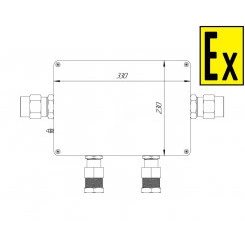 Коробка коммутационная взрывозащищенная для греющего кабеля КВМК ГК 301