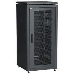 Шкаф сетевой 19дюйм LINEA N 18U 600х600 мм перфорированная передняя дверь черный