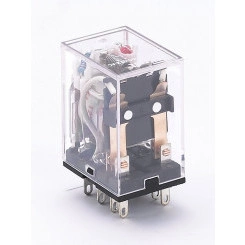 Реле промежуточное 12В AC 2 переключающих контакта 5А ПР-102 с индикацией