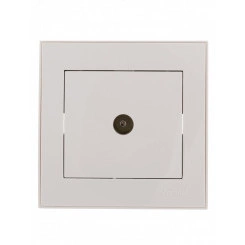 Розетка RAIN ТВ проходная белая Розетка RAIN ТВ проходная белая