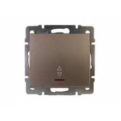 Выключатель RAIN проходной с подсветкой бронза матовая механизм Выключатель RAIN проходной с подсветкой бронза матовая механизм