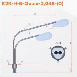 Кронштейн К2К-1,5-2,0-О180-0,048-(0)-ц