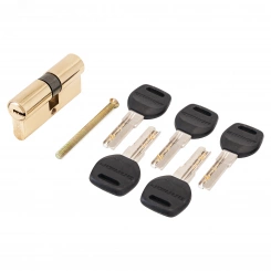 Механизм цилиндровый для врезных замков, АЛЛЮР HD F 60-5К BP золото (латунь) Механизм цилиндровый для врезных замков, АЛЛЮР HD F 60-5К BP золото (латунь)