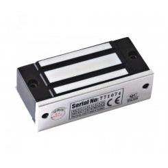 Замок электромагнитный, внутреннее исполнение, 12 VDC / 100мА, усилие 50 кг, размеры 80х33х20 мм