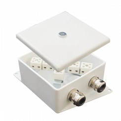 Коробка монтажная огнестойкая КМ-О (6к*60)-IP66-120х120 два ввода AB