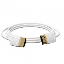 Кабель HDMI 2.0, Ultra HD 19М на 19М, 0.2 м., SLIM белый