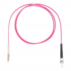 Шнур оптический коммутационный (патч-корд), LC-ST симплекс simplex OM4, нг(А)-HF, маджента, 10 м
