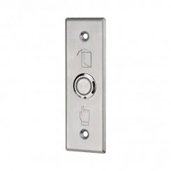 Кнопка Выход металлическая с синей подсветкой SB-60 врезного типа, Кнопка Выход металлическая с синей подсветкой SB-60 врезного типа,