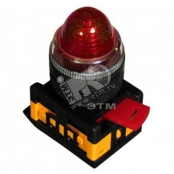 Лампа AL-22 сигнальная красная с подсветкой неон 240В Лампа AL-22 сигнальная красная с подсветкой неон 240В