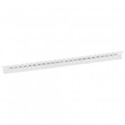 Планка маркировочная 2.3мм цифры (0) черная/белая Memocab 600шт