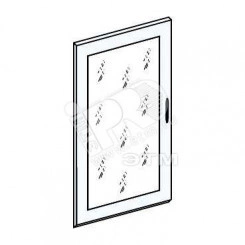 Дверь комплектного шкафа прозрачная 550мм 4 ряда