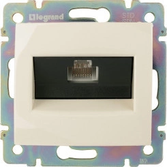 VALENA Розетка RJ45x1 в рамку ISDN слоновая кость VALENA Розетка RJ45x1 в рамку ISDN слоновая кость