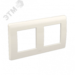 BRAVA Рамка 2 поста 4 модуля белая