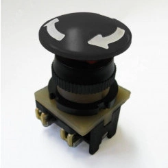 .01 Выключатель КУ203101 У3, 2з, грибовидный с фиксацией, черный IP40 .01 Выключатель КУ203101 У3, 2з, грибовидный с фиксацией, черный IP40