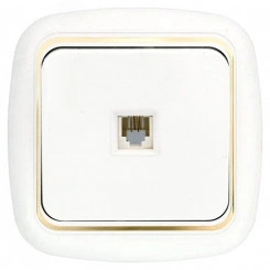 Беларусь Розетка телефонная скрытая ТР4-023 Беларусь Розетка телефонная скрытая ТР4-023