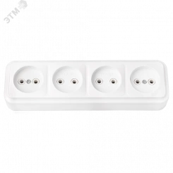 Беларусь Розетка 4 поста наружная без заземления Беларусь Розетка 4 поста наружная без заземления