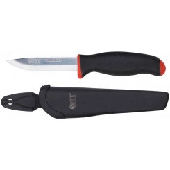 Нож строительный, нерж.сталь, прорезиненная ручка Нож строительный, нерж.сталь, прорезиненная ручка