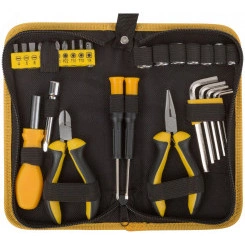 Набор инструмента 29 шт(отвертки, биты, ключи HEX, пассатижи), матерчатый чехол Набор инструмента 29 шт(отвертки, биты, ключи HEX, пассатижи), матерчатый чехол