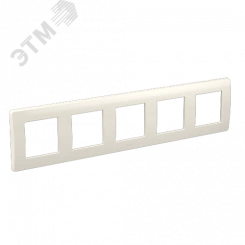 BRAVA Рамка 5 постов 10 модулей белая
