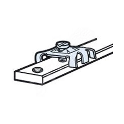Соединитель для шин 12x4мм с нарезанными отверстиями Соединитель для шин 12x4мм с нарезанными отверстиями