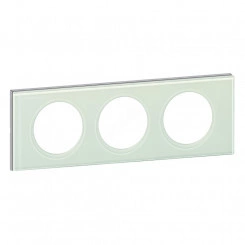 Рамка, трехпостовая, смальта белая глина