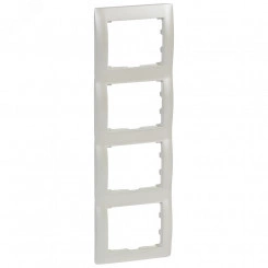 Galea Life Рамка 4 поста вертикальная жемчужный