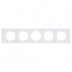 Рамка, пятипостовая, смальта белая глина