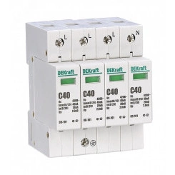 Ограничитель перенапряжения четырехполюсный ОП-101 4п 40кА С 420В Ограничитель перенапряжения четырехполюсный ОП-101 4п 40кА С 420В