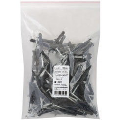 Дюбель-гвоздь 6х40 потайной бортик, полипропилен (100шт)