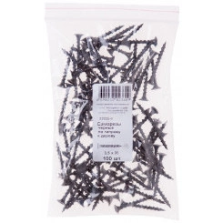 Саморез гипсокартон/дерево 3,5х35 черный (100шт) Саморез гипсокартон/дерево 3,5х35 черный (100шт)