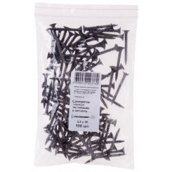 Саморез гипсокартон/металл 3,5х35 черный (100шт) Саморез гипсокартон/металл 3,5х35 черный (100шт)